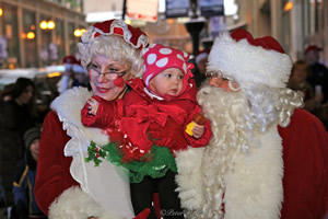 On the weekend of 14/15 DEC 2013, Santa and Mrs. Claus were driven once again in the