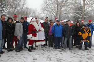 On the weekend of 14/15 DEC 2013, Santa and Mrs. Claus were driven once again in the